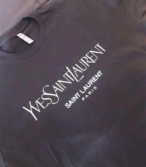 yves saint laurent t shirt grey vintage|Saint Laurent long sleeve shirt.